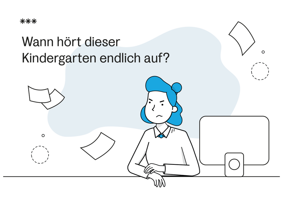 Illustration, Konflikt Vertrieb Produktion, Geschäftsführung